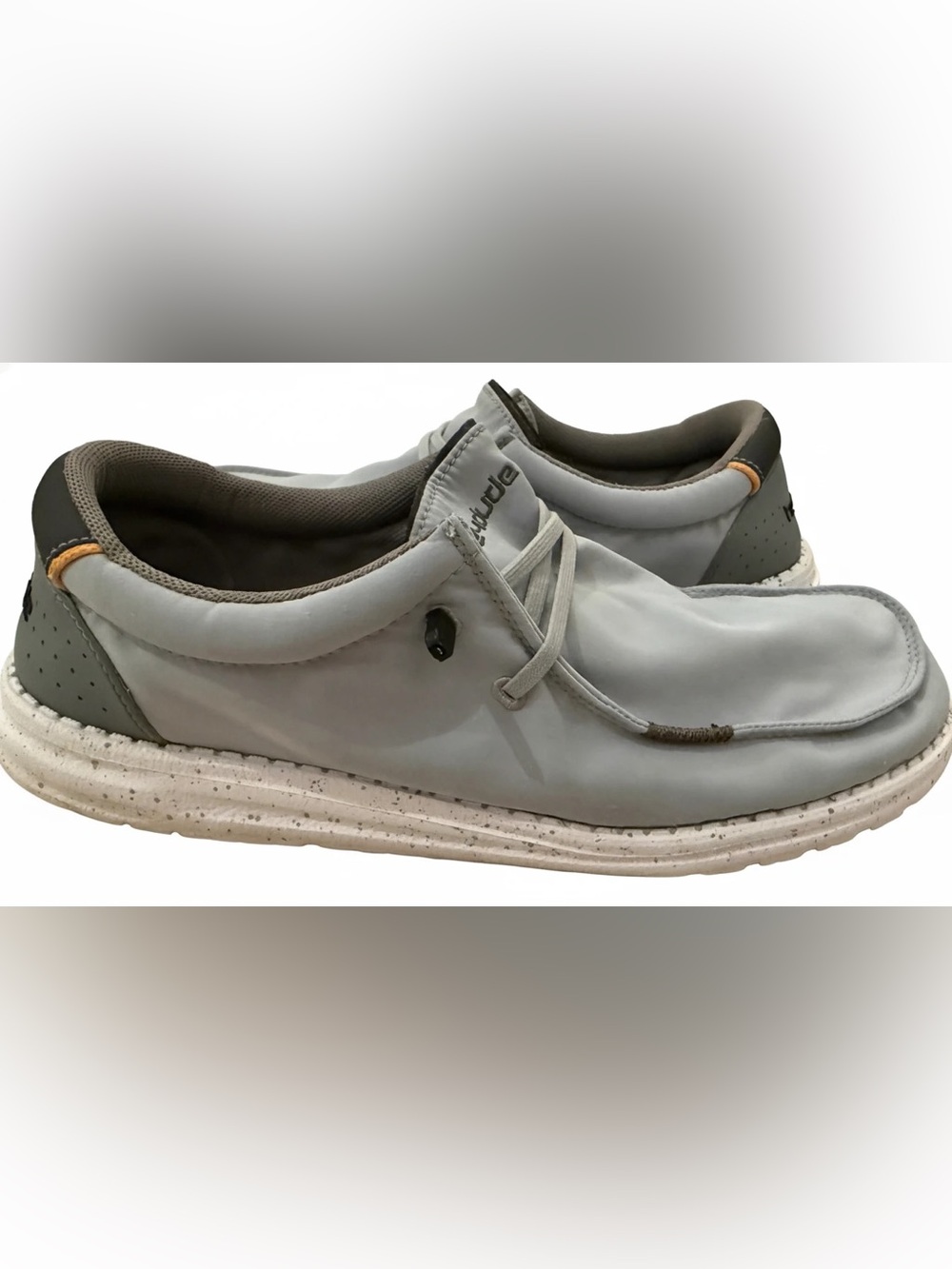 Hey Dude Men’s Wally ADV in Pebble Stone Gray Casual Slip-Ons, Size 13